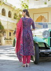 Av Viscose Printed Anarkali Kurti With Bottom Dupatta Wholesale Clothing Distributors In India